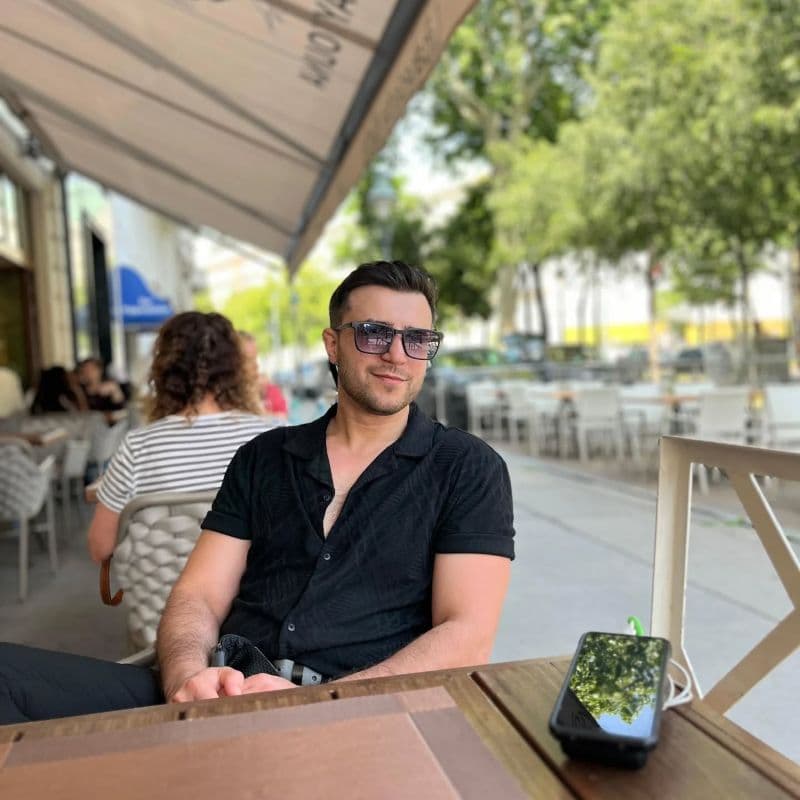 Adem Şems Asha working on a client project